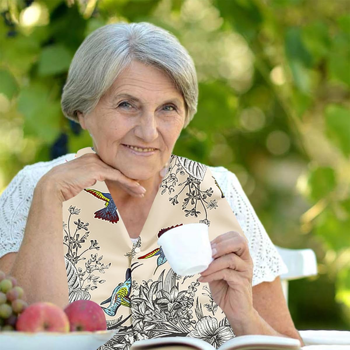 MAYCREATE Adult Bib Scarf, Dignified Alternative to Adult Bibs for Reusable Elderly Adults Senior Citizens Washable Dining Adjustable Snap Closure Baberos Para Adultos, Style A MAYCREATE Adult Bib Scarf, Dignified Alternative to Adult Bibs for Reusable Elderly Adults Senior Citizens Washable Dining Adjustable Snap Closure Baberos Para Adultos, Style A
